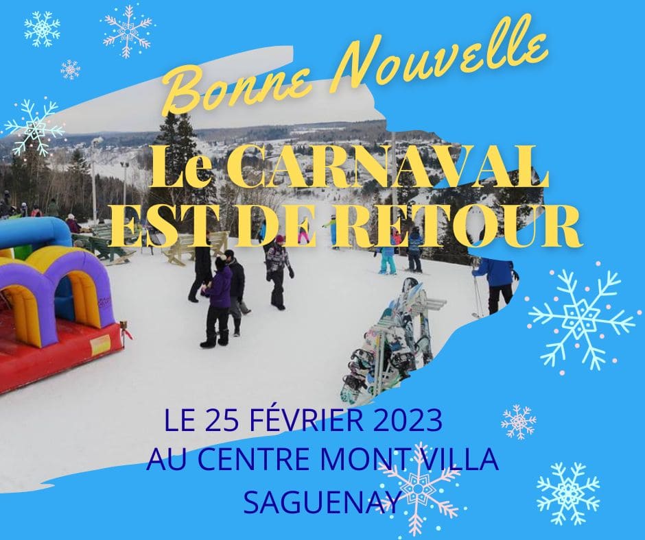 Carnaval du centre Mont Villa Saguenay - Corporation du Parc d’une Rive à l’autre