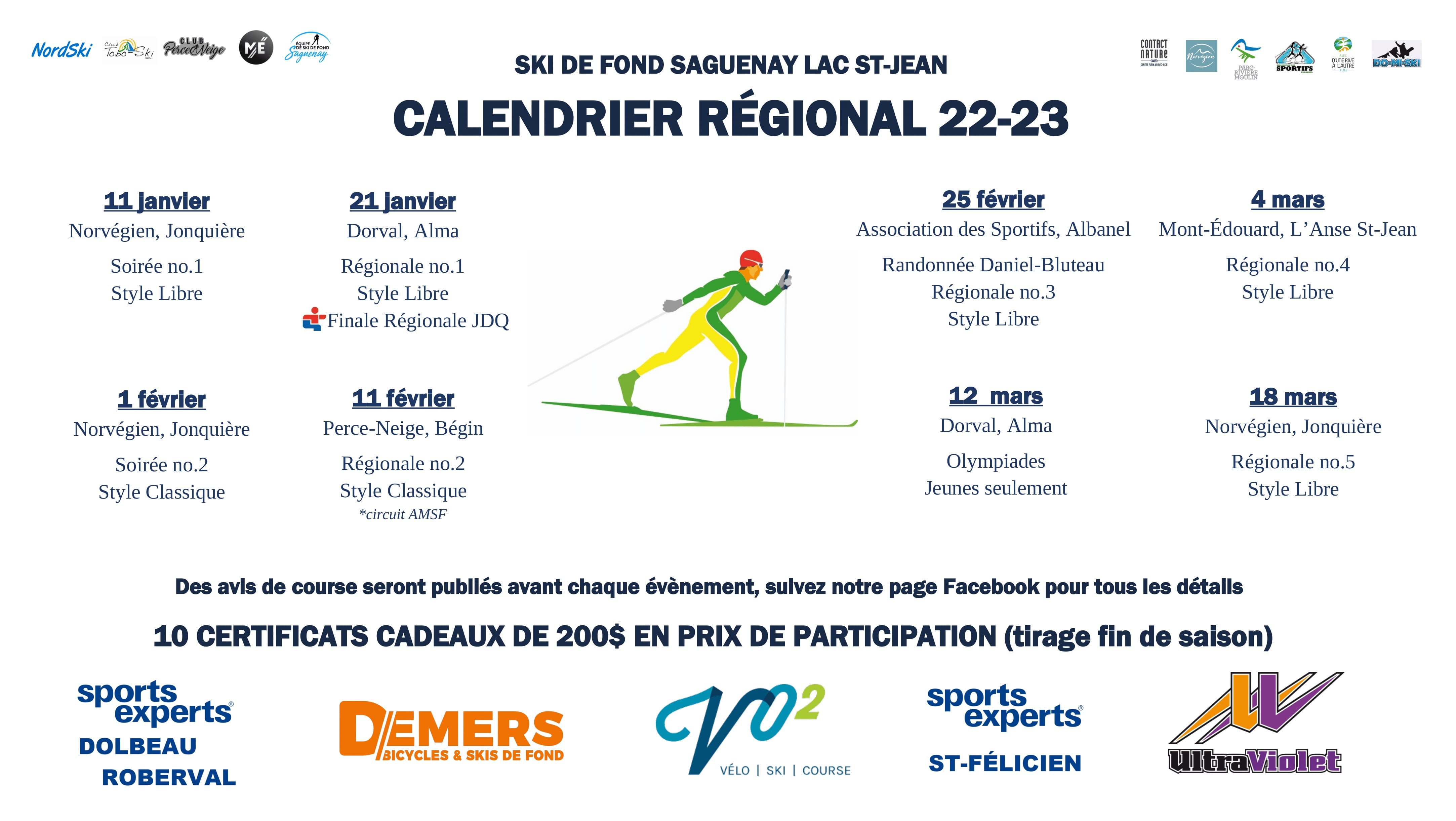 Calendrier Ski De Fond 2025 